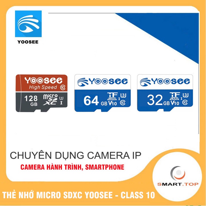 Thẻ nhớ Micro SDXC 128GB | 64GB | 32GB YOOSEE U3 | DSS, Class 10-Chuyên dụng Camera ip, camera hành trình, Smartphone