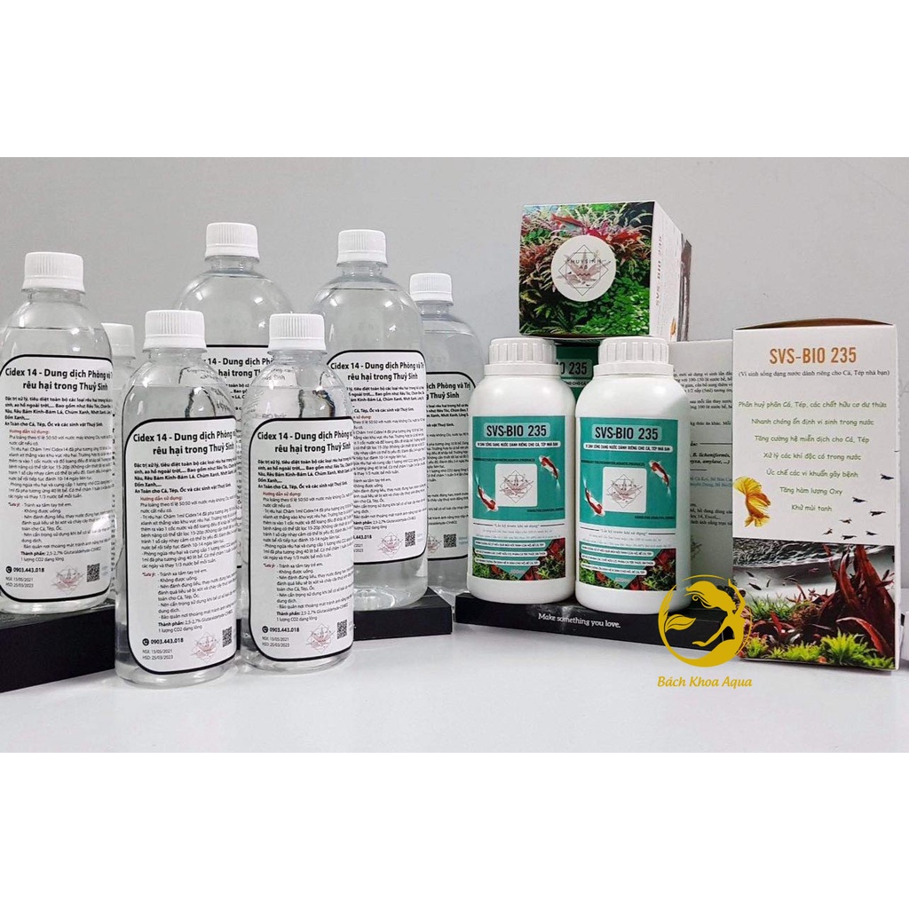 Vi sinh sống SVS-BIO 235 cho bể cá tép thủy sinh ( 500ml)