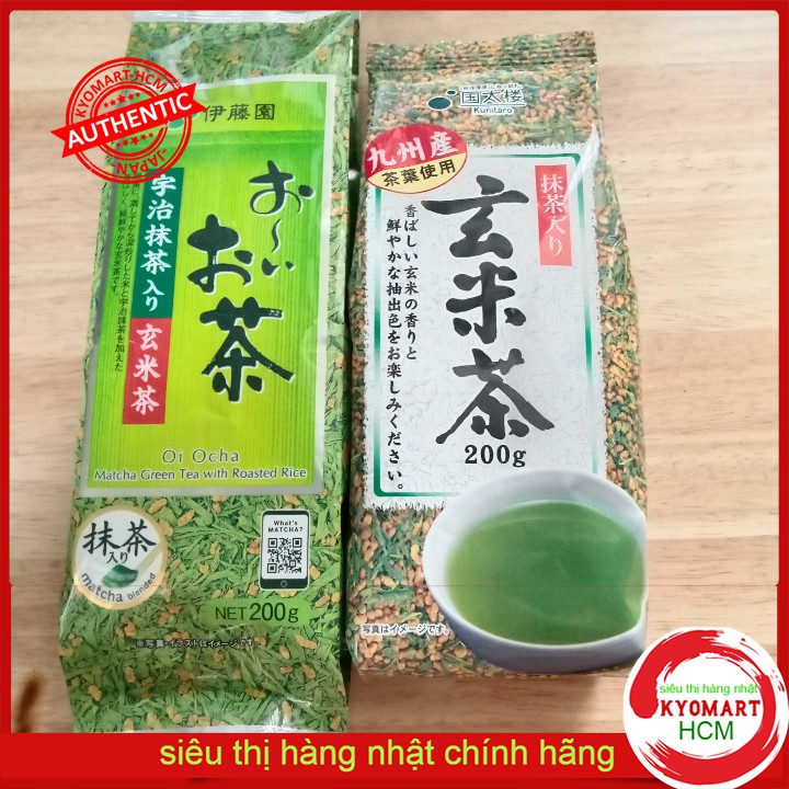 [Date tháng 4/2024) Trà gạo lứt, trà xanh gạo lứt nội địa Nhật Bản (200g)