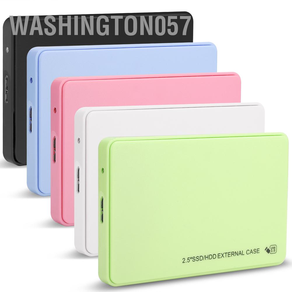 Hàng Hot Ổ cứng di động 2,5 inch Hộp đựng bên ngoài ABS Hộp HDD truyền 5Gbps USB3.0 SATA Hàng giao ngayWashington057