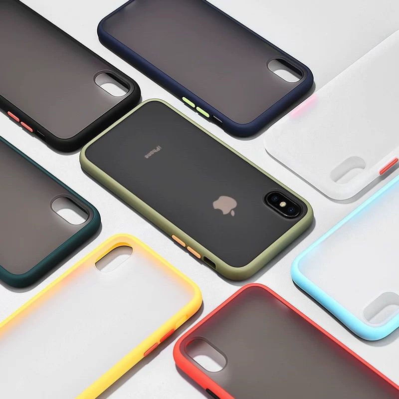 Ốp Iphone Viền Màu Chống Sốc 5 Màu cho Iphone 6/6S đến 11ProMax - H Case