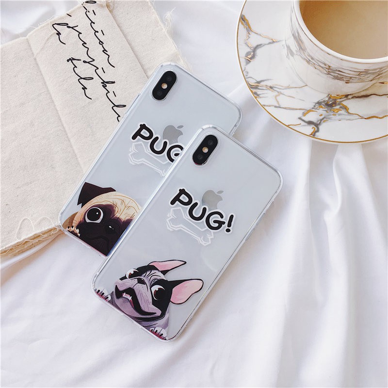 Ốp lưng iphone Họa tiết cún Pug đáng yêu ip 6 6plus 6s 6s plus 7 7plus 8 8plus x xs xs max 11 11 pro 11 promax (t61) | BigBuy360 - bigbuy360.vn