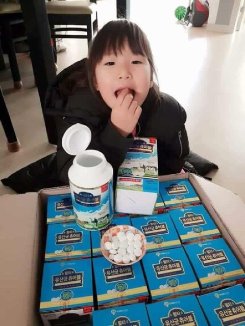 Kẹo men vi sinh sữa bò công ty Samsung Hàn Quốc xách tay