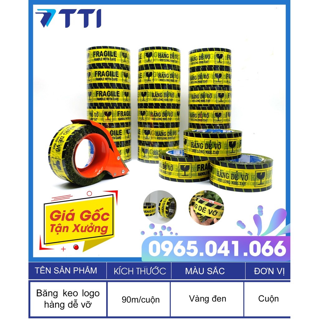 Băng Keo HÀNG DỄ VỠ loại 100 YARD