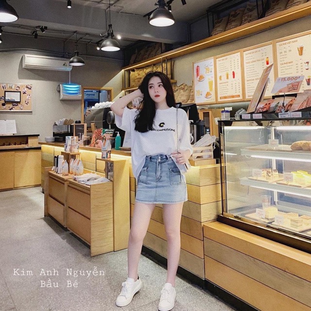 [ Mã FAGREEN55 giảm 10% tối đa 30K đơn 99K] Chân váy bò túi hộp vuông | BigBuy360 - bigbuy360.vn