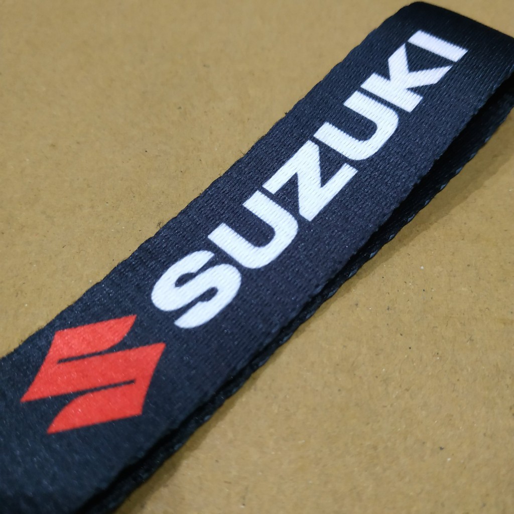 Móc chìa khóa vải Suzuki 19x2.5cm phong cách