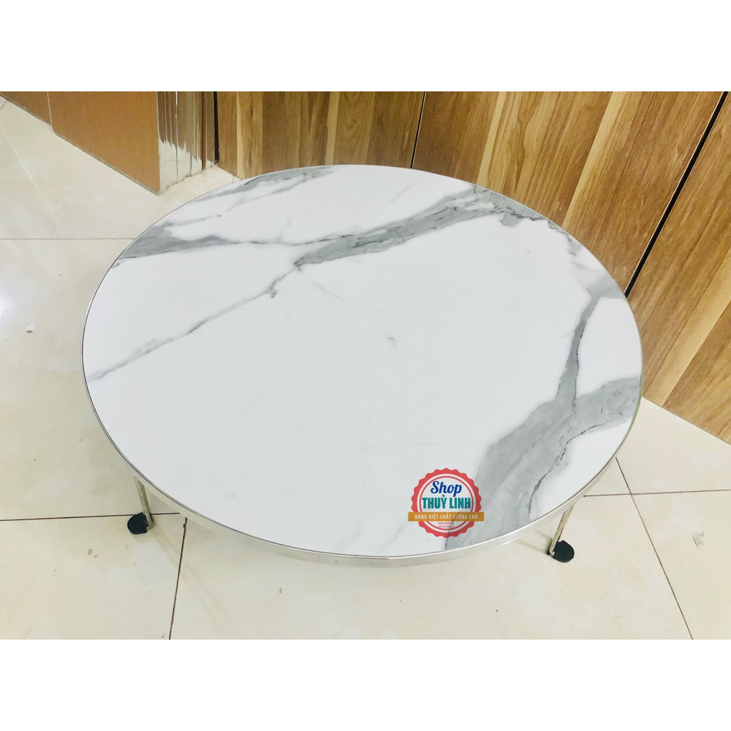 Bàn tròn gấp gọn màu trắng siêu đẹp | BigBuy360 - bigbuy360.vn