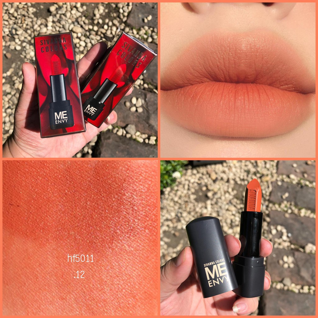 Son Lì SIVANNA ENVY ME MATTE LIPSTICK HF5011 Màu Nhung Mờ Ghen Tị