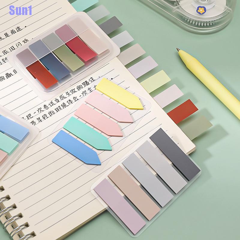 Tập giấy dán ghi chú chỉ mục nhiều màu sắc tùy chọn phong cách cổ điển