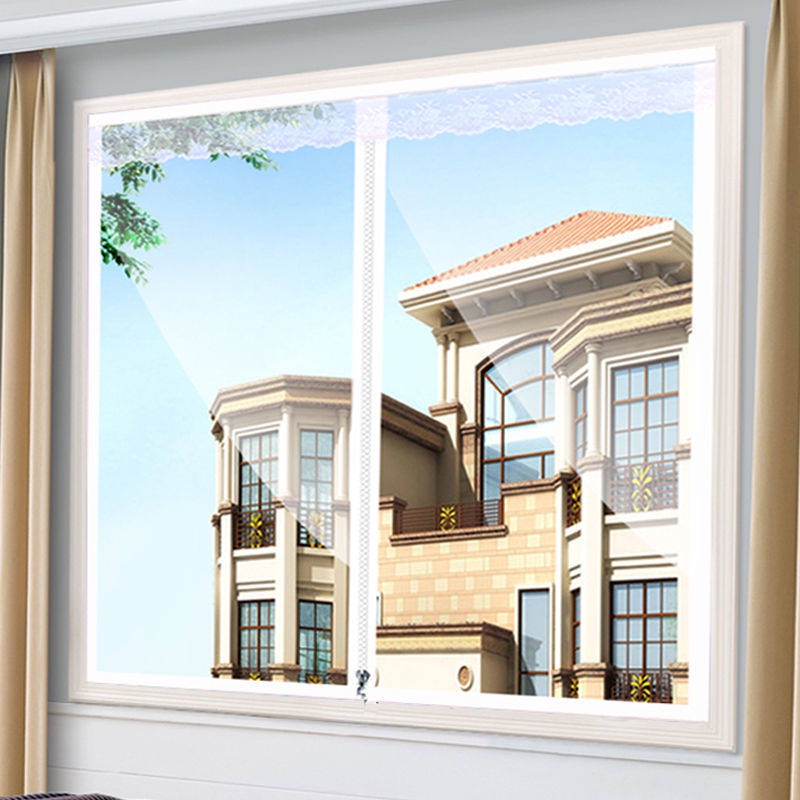 rèm cửa dán tường Cửa sổ dày, ấm, kín, chống đông, chống gió mùa đông, chống gió, lạnh và trong suốt