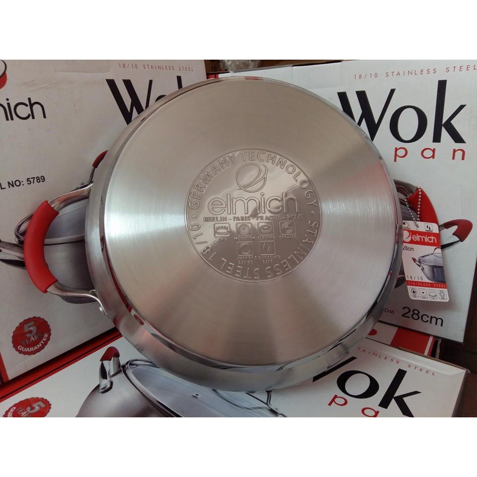 NỒI LẨU ELMICH INOX 304 ĐÁY TỪ 26CM 6687, 28CM 5789