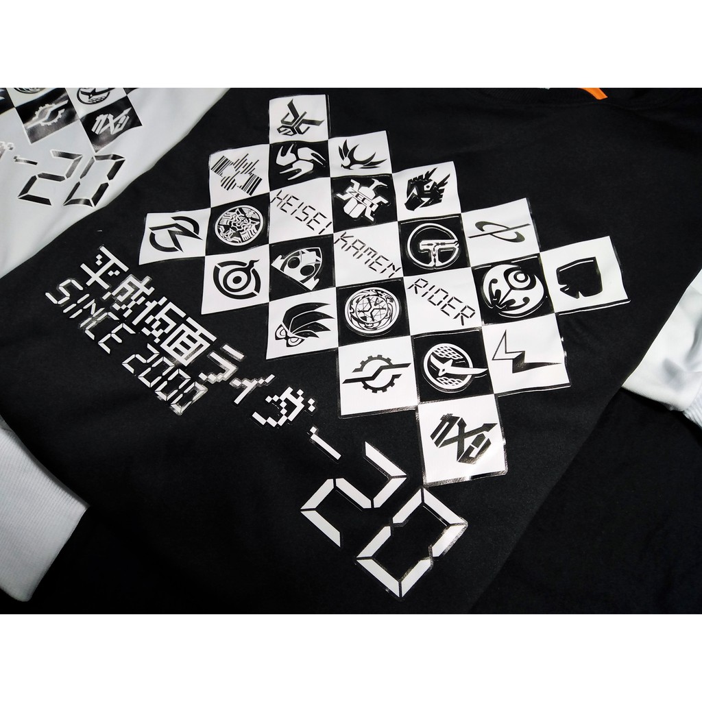 Áo Thun Tay Dài Heisei Kamen Rider 20th Anniversary - Logo Vuông | BigBuy360 - bigbuy360.vn