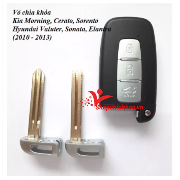 Vỏ chìa khóa smarkey Kia, Huyndai hàng chuẩn theo thông số chìa zin đầy đủ logo kèm theo
