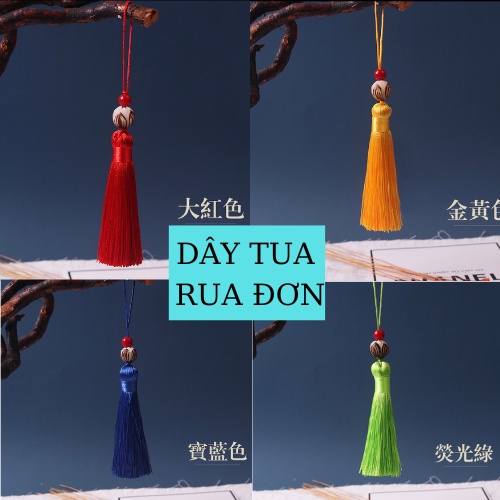 Dây Tua Rua Trang Trí Tượng Phật DIY Trên Xe Hơi - Phụ Kiện Trang Trí Xe Ô Tô , Decor Trụ Gỗ Sen