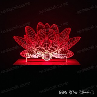 Đèn ngủ 3D hình Hoa Sen