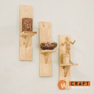 Kệ gỗ treo tường - bậc thang trang trí đa năng nhỏ gọn