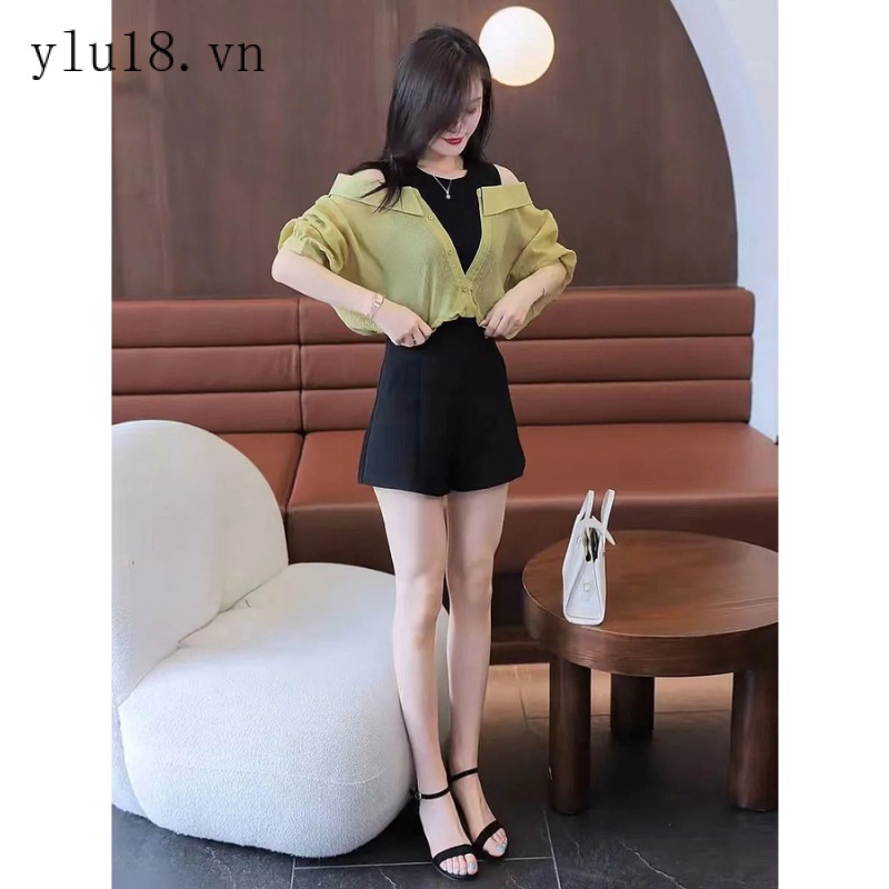 Áo Sơ Mi Chiffon Giả Hai Mảnh Dáng Rộng Phong Cách Thời Trang Mùa Hè Mới 2022