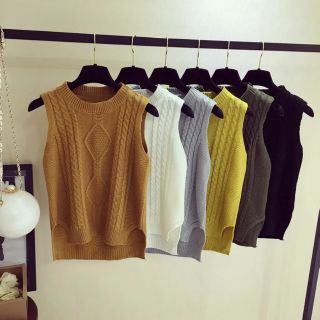 A65 Áo len ba lỗ, cổ tròn, áo len kiểu, áo len đẹp