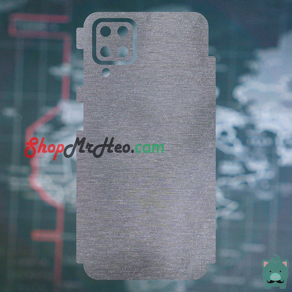 Skin Dán Mặt Sau Lưng Vân Nhôm Samsung Galaxy A12