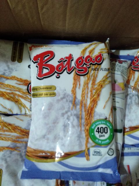 BỘT GẠO TÀI KÝ LÀM BÁNH BÒ,BÁNH GIÒ,BÁNH ĐÚC ...{ 400G}