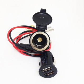 Jack cái tẩu sạc ô tô 12V 120W kèm sạc USB