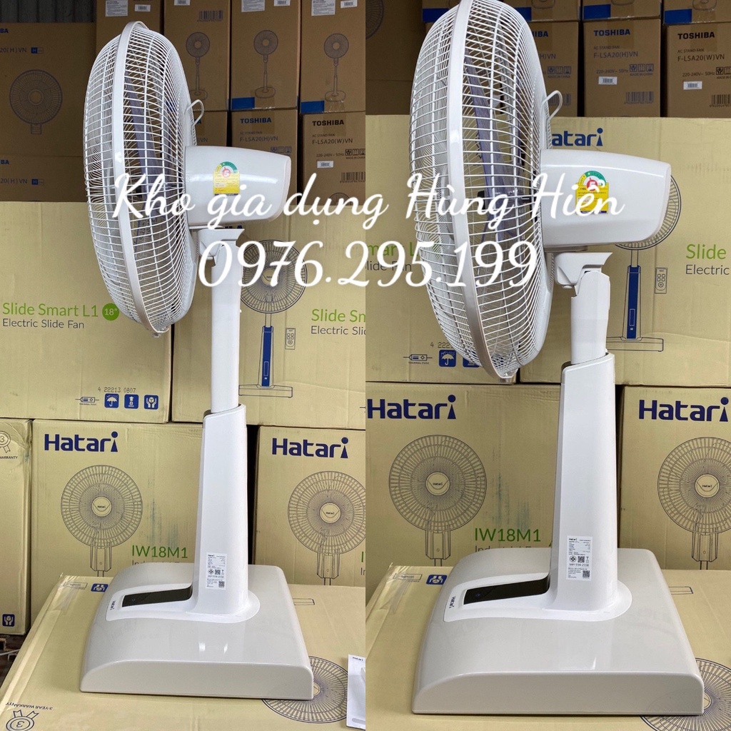 Quạt lửng Thái Lan Hatari Slide Smart L1 có Điều khiển, Cảm ứng sải cánh 450mm - Hàng chính hãng bảo hành 36 tháng