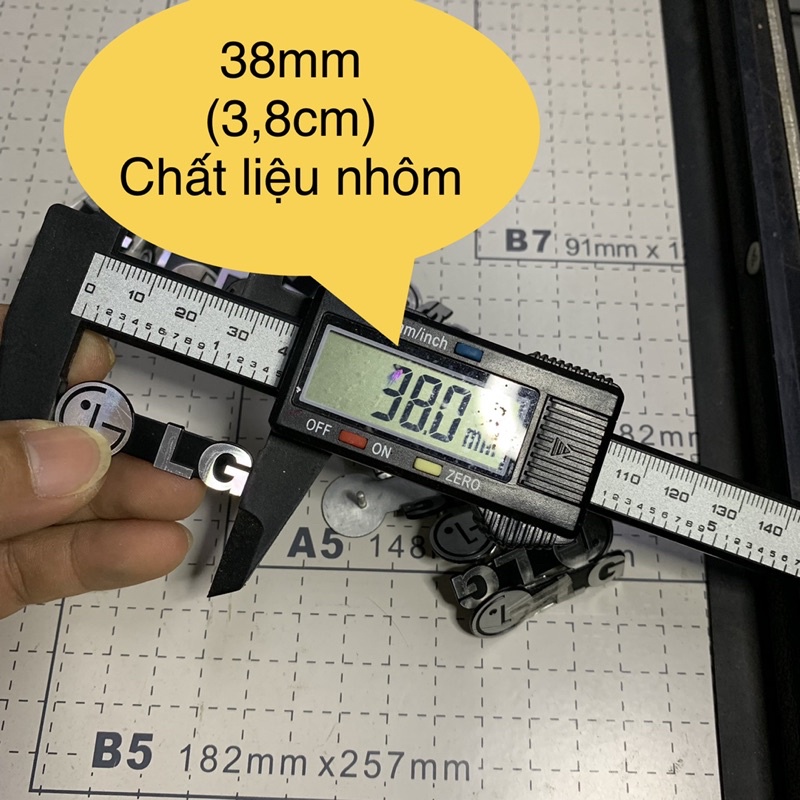 Tem/logo LG nhôm giá 1 chiếc.