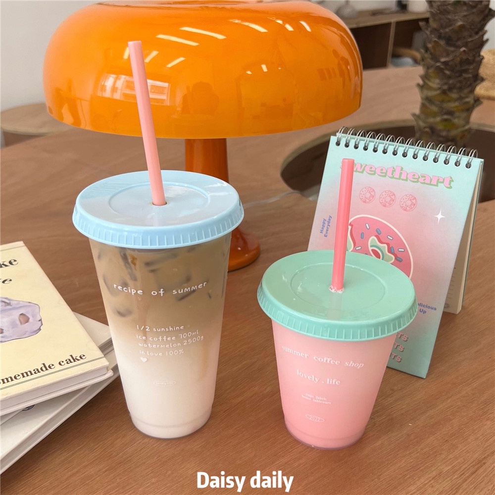 Bình Đựng Nước Bằng Nhựa Trong Suốt Hình Chú Chó Hoạt Hình Dễ Thương Dung Tích Lớn 470 / 700ml