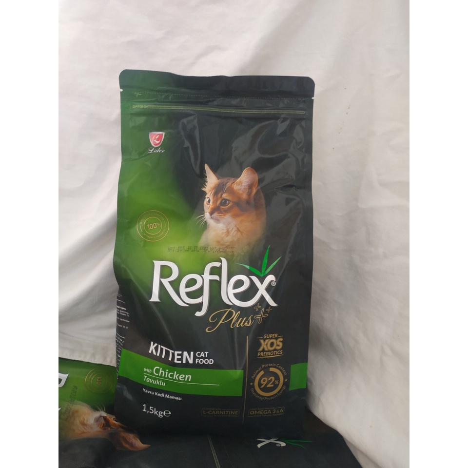 [Mã PET50K giảm Giảm 10% - Tối đa 50K đơn từ 250K] Reflex 1,5 kg thức ăn hạt cho mèo con vị gà, xuất xứ Thổ Nhĩ Kỳ