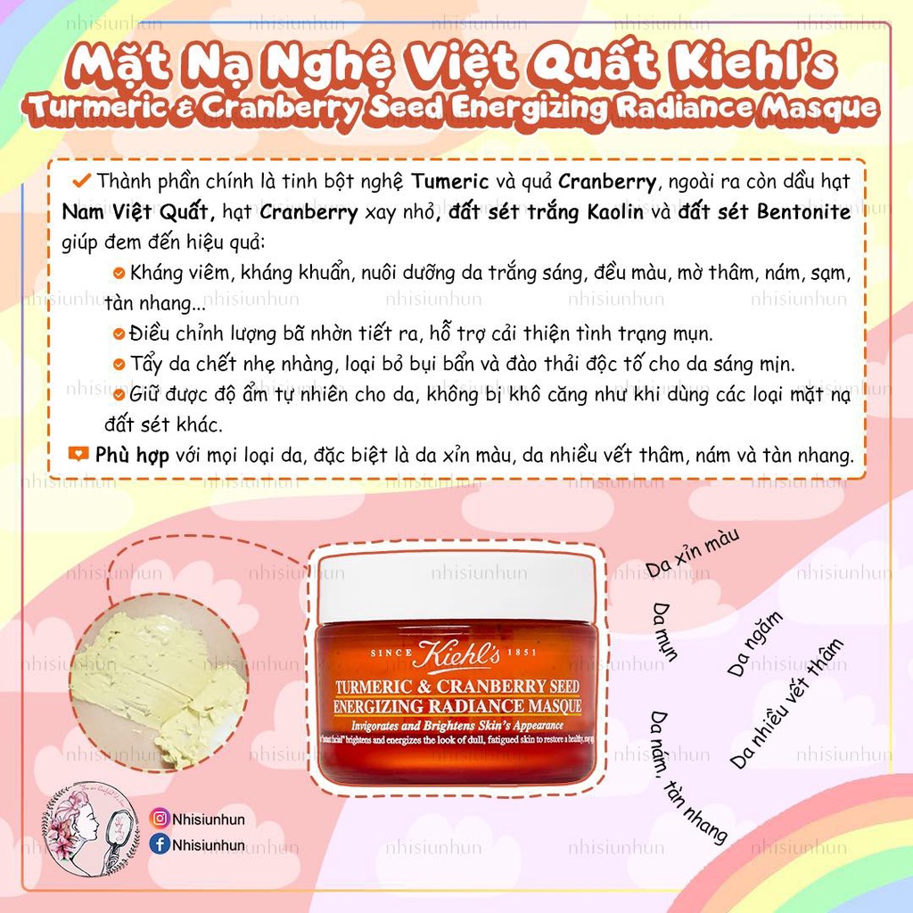 Mặt nạ đất sét Kiehl’s Rare Earth Deep Pore Cleansing Masque