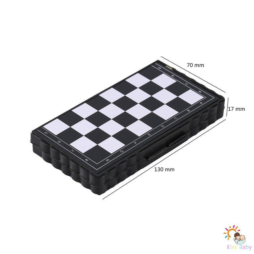 Bộ cờ vua nam châm bằng nhựa bỏ túi gấp gọn được