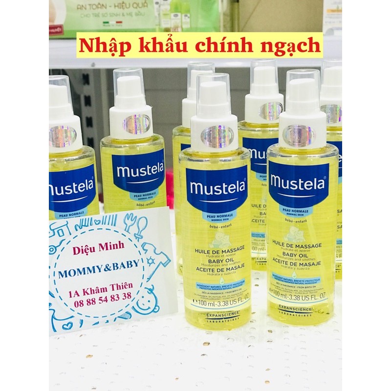 [CHÍNH HÃNG] BABY OIL DẦU MASSAGE MUSTELA CHO BÉ 100ml