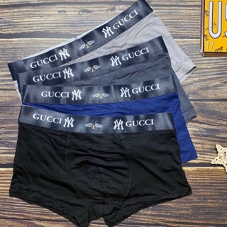 Combo 4 quần sịp đùi nam - quần lót nam cạp xám