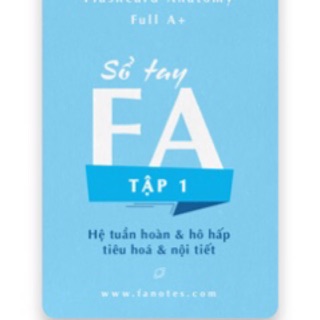 Flashcard Anatomy Sổ tay FA (bản Tiếng Việt)