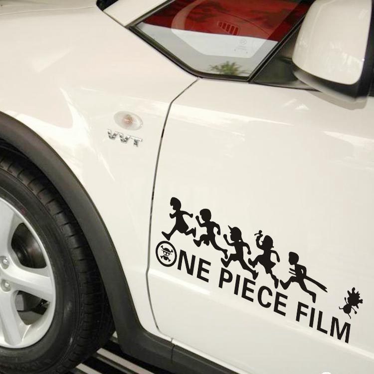 Miếng Dán Trang Trí Xe Hơi / Mô Tô Phản Quang Hình One Piece