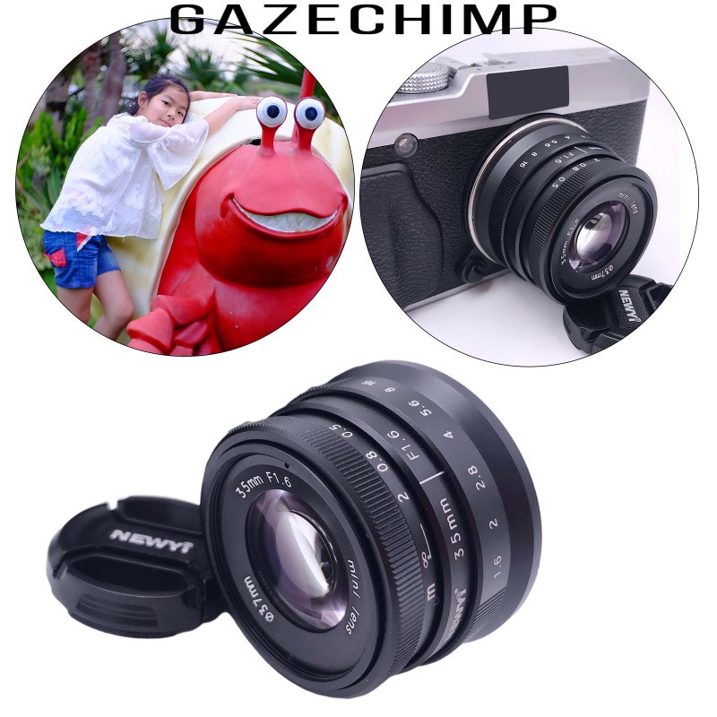 Ống Kính 35mm F / 1.6 Aps-C Cho Máy Ảnh Fujifilm X Mount X-A1 X-A5 X-A10 X-T1 X-T10