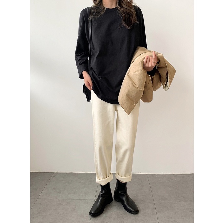 Áo Thun Cotton Trắng Cơ Bản 48837