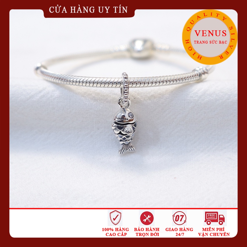 [Charm bạc 925 cao cấp] Charm treo con cá- Mã sản phẩm VENUSCA
