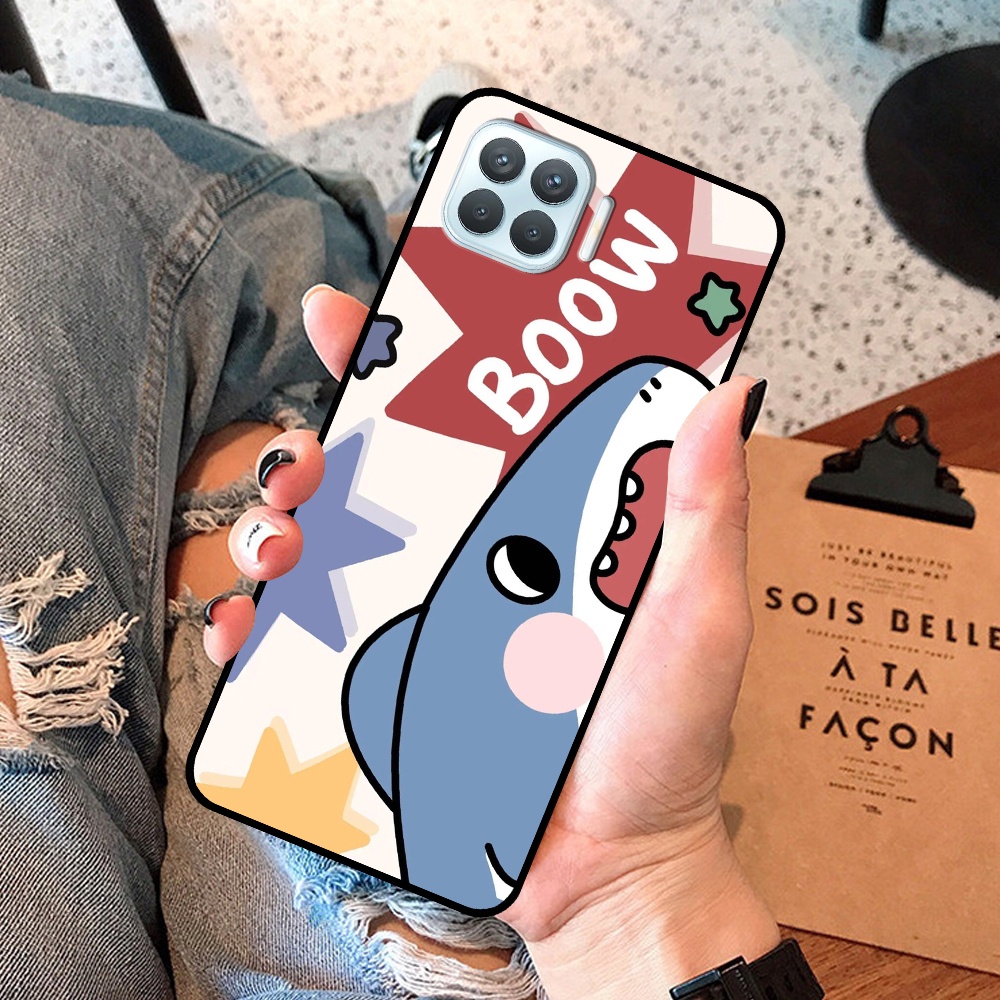 Ốp Oppo A73 / A93 in hình cá mập, khủng long dễ thương, cute (T01 - T06)