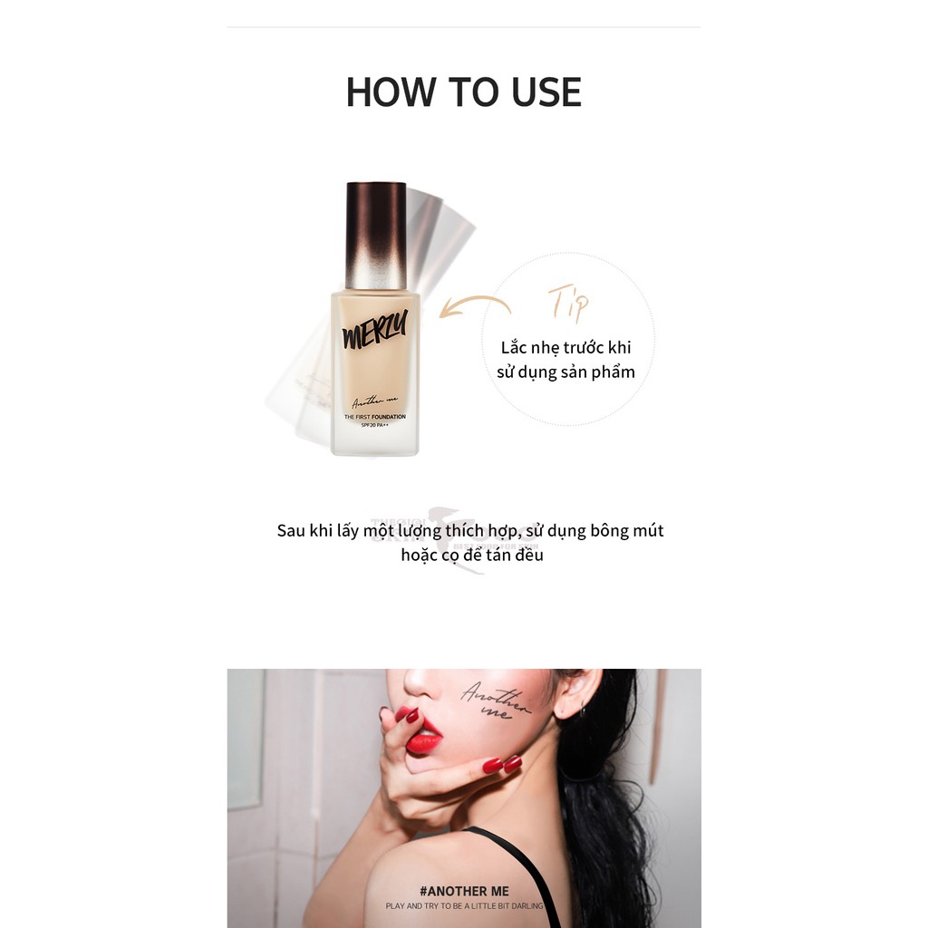 Kem Nền Che Phủ Hoàn Hảo, Giữ Lớp Nền Lâu Trôi Merzy The First Foundation 30ml | BigBuy360 - bigbuy360.vn
