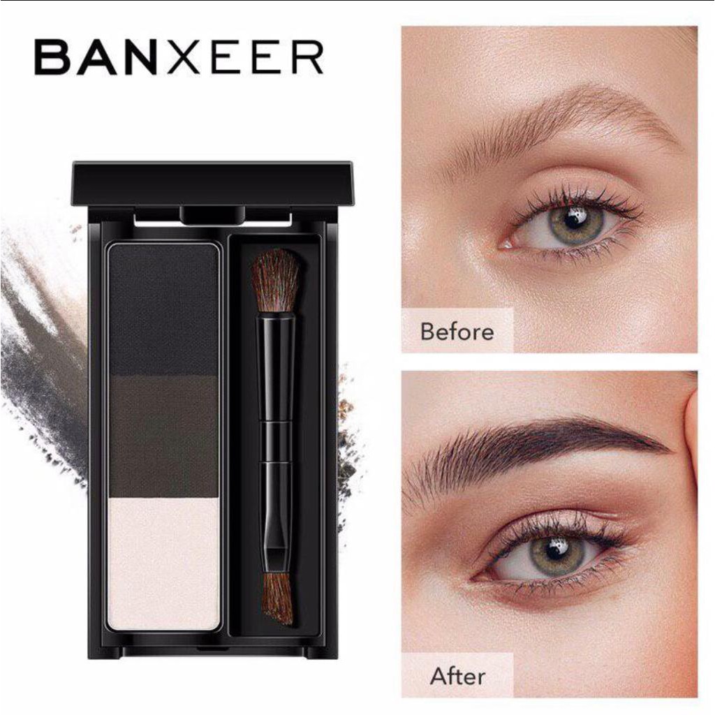 (Hàng Mới Về) Bút Chì Kẻ Lông Mày + Phấn Lông Mày Banxeer 3 Màu Lâu Trôi Chống Thấm Nước Bx16 | BigBuy360 - bigbuy360.vn