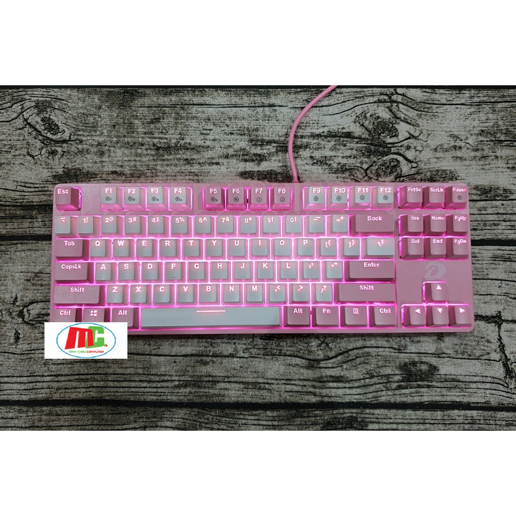 Bàn Phím Cơ Dareu EK87 Pink White (Blue/Red/Brown Switch) - Hàng Chính Hãng | BigBuy360 - bigbuy360.vn