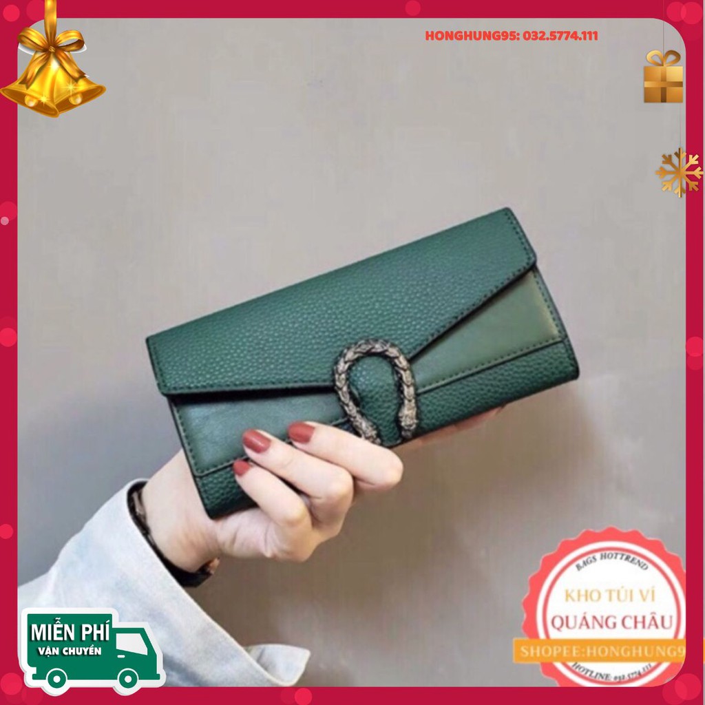 [Mã FAMAYWA2 giảm 10k đơn từ 50k] Ví Cầm Tay Nữ Dáng Dài🔥FREESHIP🔥Ví Dài Nữ Khóa Rồng Hàng Quảng Châu Siêu Hot HH133
