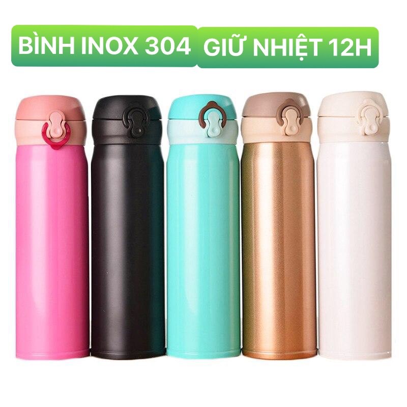 BÌNH GIỮ NHIỆT ĐỰNG NƯỚC, Ủ CHÁO BẰNG INOX 304 KHÔNG GỈ CAO CẤP- BÌNH ĐỰNG NƯỚC NGŨ SẮC SIÊU BỀN ĐẸP, AN TOÀN SỨC KHỎE