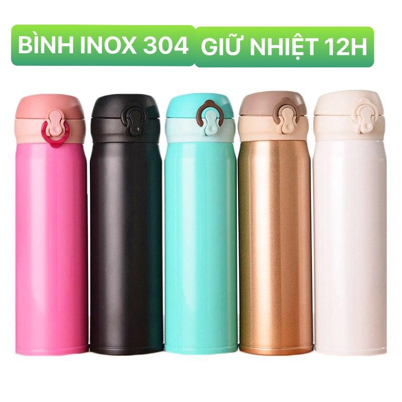 BÌNH GIỮ NHIỆT ĐỰNG NƯỚC, Ủ CHÁO BẰNG INOX 304 KHÔNG GỈ CAO CẤP- BÌNH ĐỰNG NƯỚC NGŨ SẮC SIÊU BỀN ĐẸP, AN TOÀN SỨC KHỎE