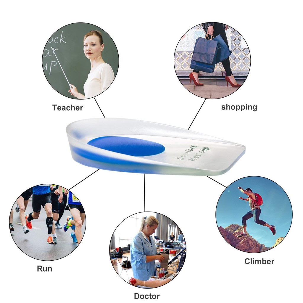 Silicone Miếng Đệm Silicon Gel Lót Gót Giày Cao Gót