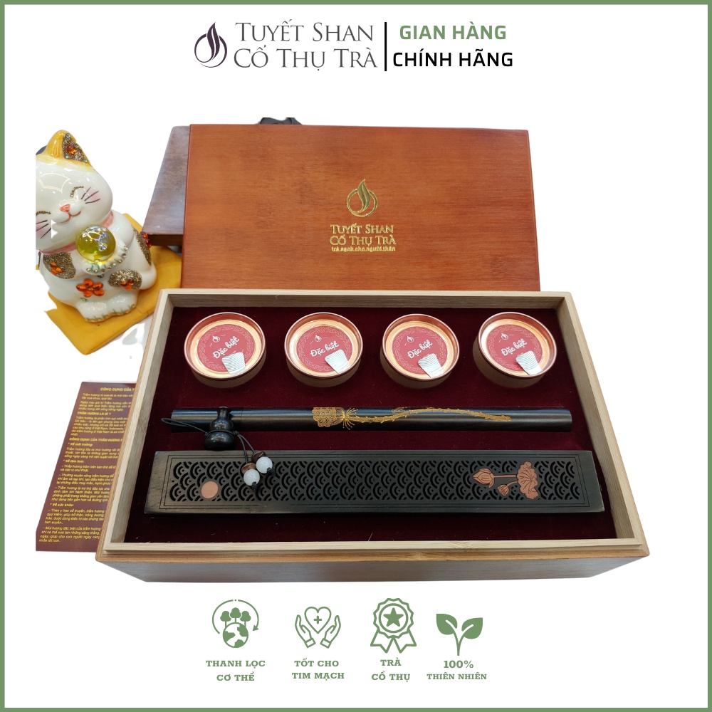 Set Trà Quà Tặng - Set Trà Trầm - Quà Tặng Tuyết Shan Cổ Thụ Trà Cao Cấp