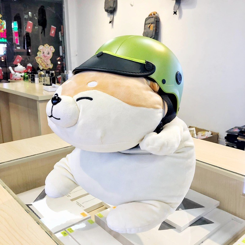 Thú nhồi bông chó Shiba cao cấp, cùng bạn đi muôn nơi