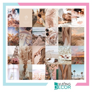 Postcard dán tường sticker decor cute vintage decal theme Mùa Xuân Spring Mẫu 1 1301