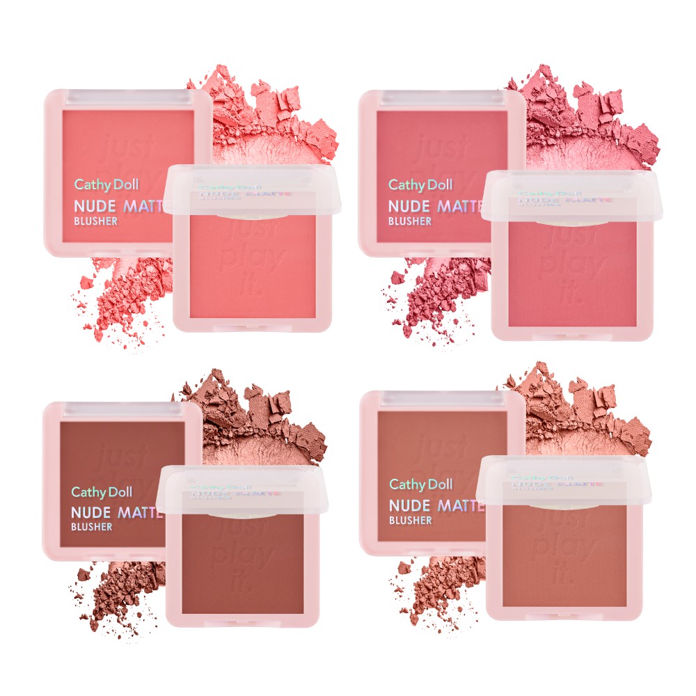 Phấn má hồng Cathy Doll Nude Matte Blusher 6g